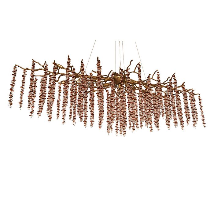 Люстра Coral Crystals Long Copper II Color L160 подвесная