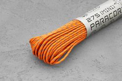 Паракорд 275 светоотражающий "Neon orange ref", 1 метр