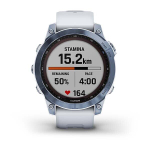 Умные часы Garmin Fenix 7X Sapphire Solar Титан Mineral Blue DLC с ремешком из белого камня 51 мм