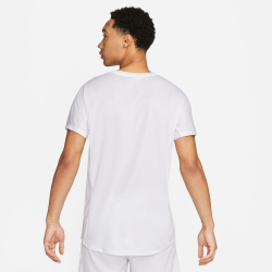 Мужское теннисное поло Nike Dri-Fit RAFA MNK Challenger T-Shirt Men - White