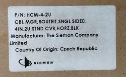 Органайзер кабельный для серверной стойки 19" 2U сталь чёрный StarTech.com HCM-4-2U