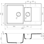 Кухонная мойка Omoikiri Daisen-86-2-BL