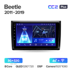 Teyes CC2 Plus 9"для Volkswagen Beetle A5 2011-2019