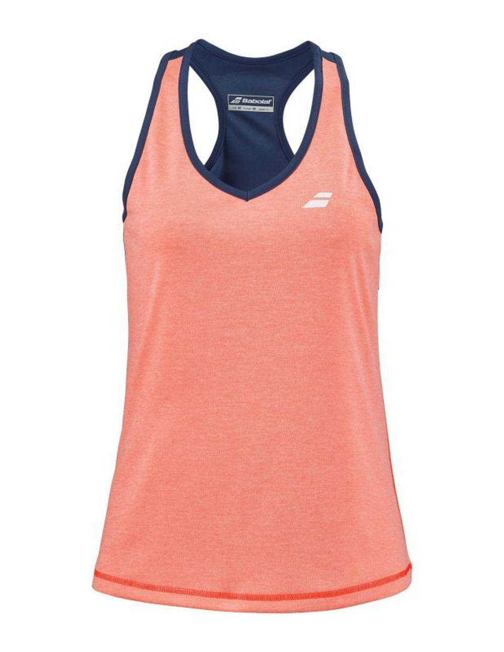 Женский топ теннисный Babolat Play Tank Top Women - fluo strike/estate blue