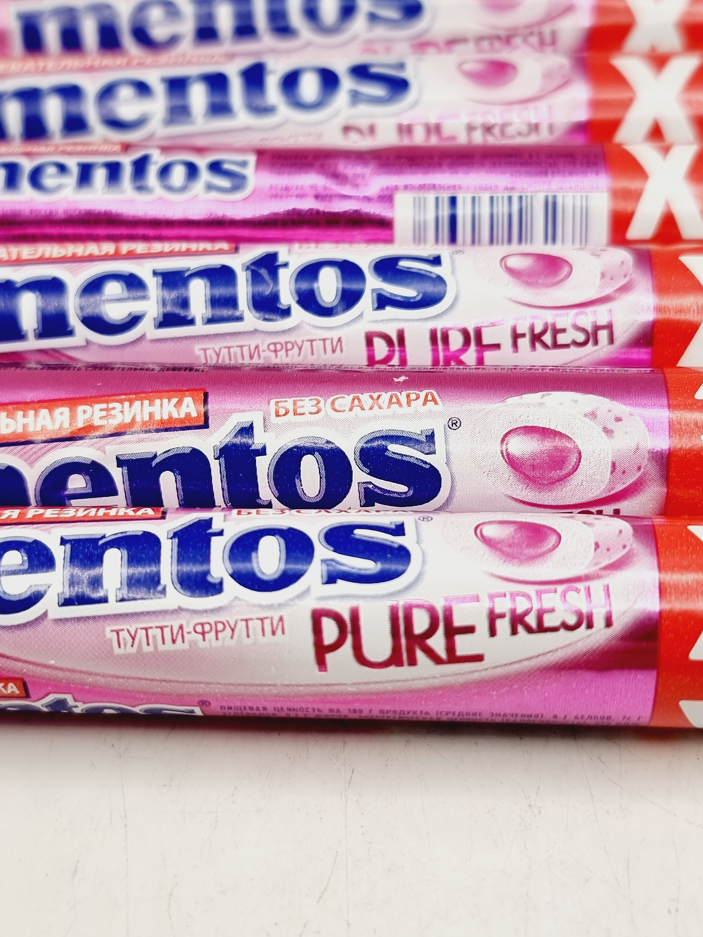 Жевательная резинка Mentos Pure Fresh Тутти Фрутти, (23x6) 138 г
