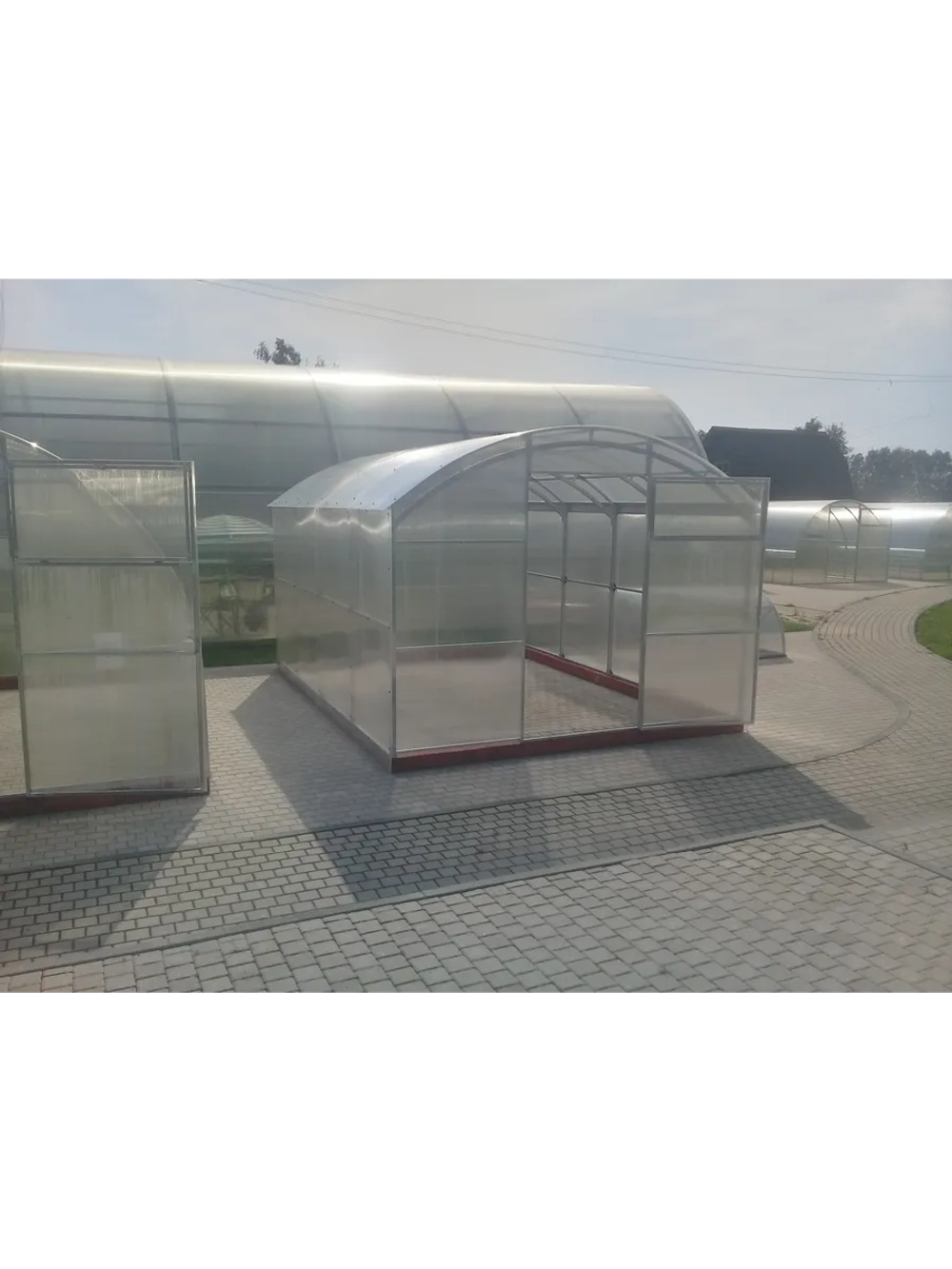 Теплица Агросфера-Прямостенная 3х6м из трубы 40х20мм, шаг 1м