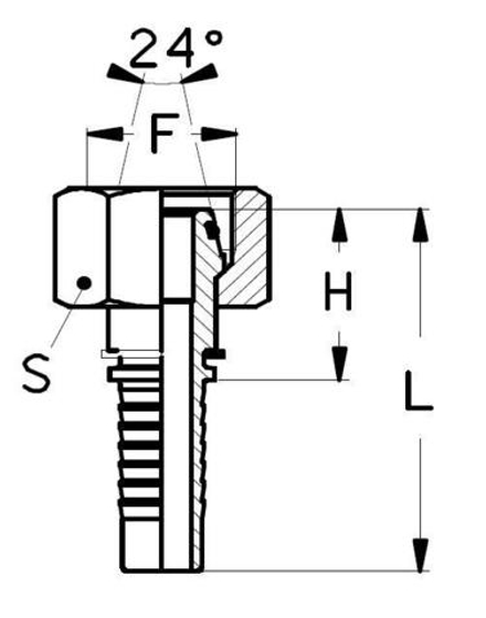 Фитинг DN 32 DKO-S (Г) 52x2 38
