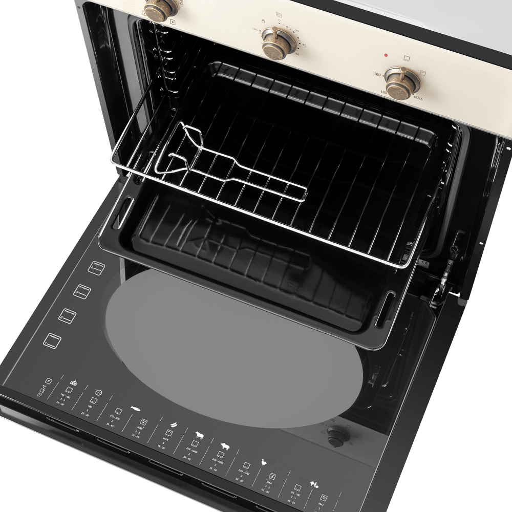 Встраиваемый газовый духовой шкаф с электрическим грилем MAUNFELD EOGC604RIB.MT Slim