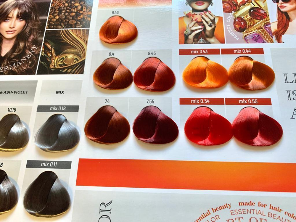 Палитра оттенков Atelier Color Integrative NEW FORMAT