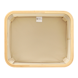 Корзина для белья 40x33x20см Smart Solutions Neat Low молочная