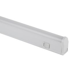 Линейный светодиодный светильник ЭРА LLED-01-08W-4000-W 8Вт 4000K L574мм с выключателем | Бытовые светодиодные линейные светильники