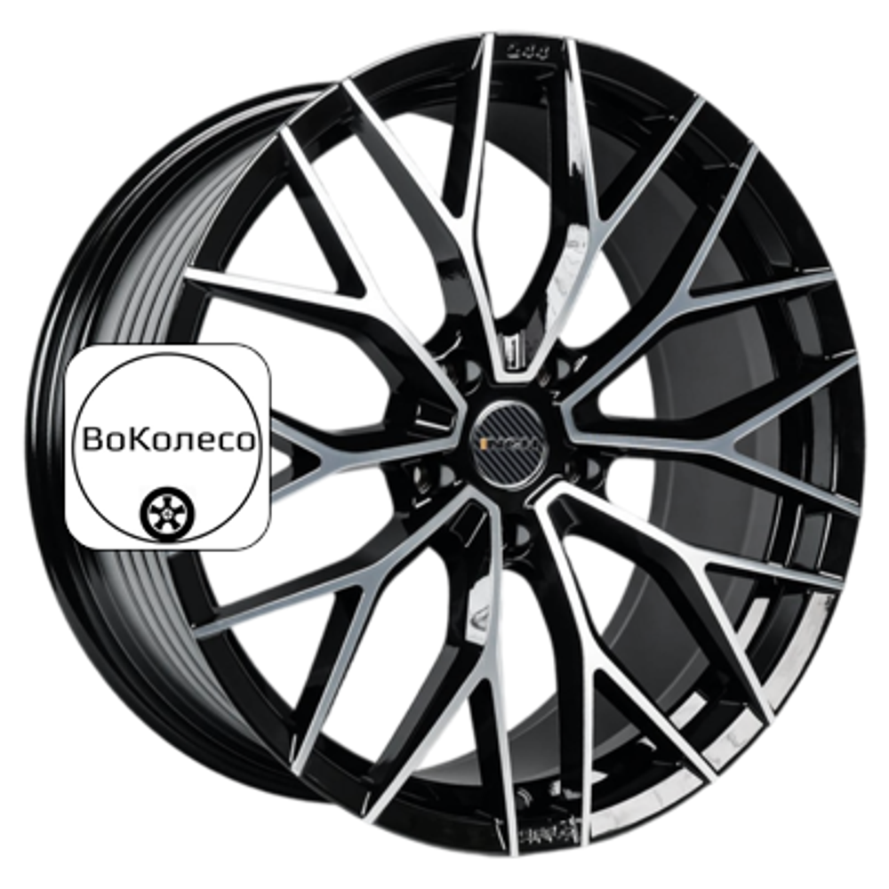 9,5x21/5x112 ET31 D66,6 GA8532 Gloss Black Machined Face (ZJH) FlowForming INCH