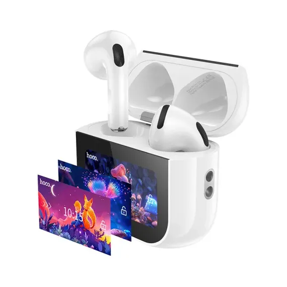 Qulaqlıq / Наушники / Headphones  hoco Наушники беспроводные с микрофоном, Bluetooth, USB Type-C, белый