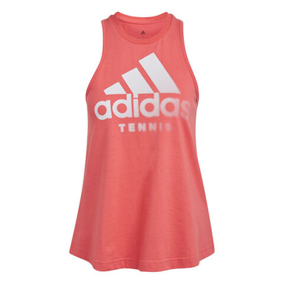 Женская теннисная майка adidas Club Graphic Tank Top Women - Coral, White