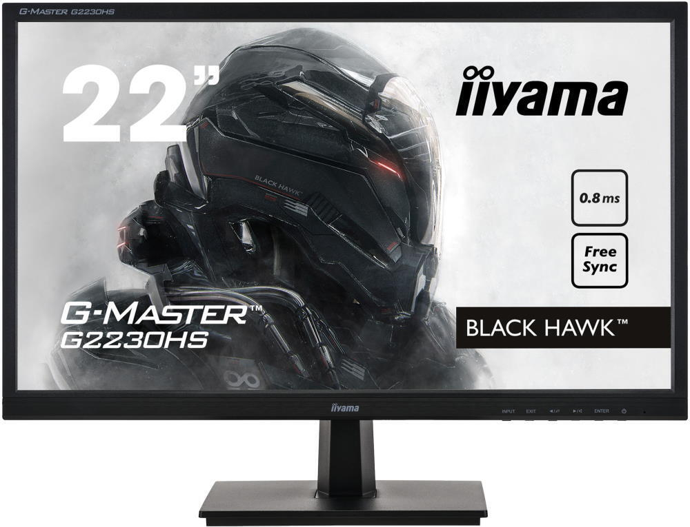 Монитор 21.5" Iiyama G-Master G2230HS-B1 (G2230HS-B1)