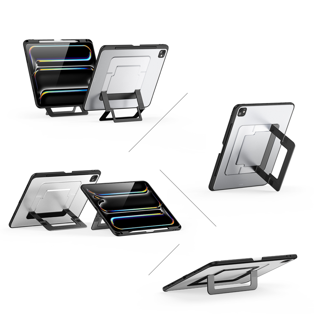 Чехол с многоугольной подставкой для планшета iPad Pro 13 (2024-), серия Axis Series Case от Dux Ducis