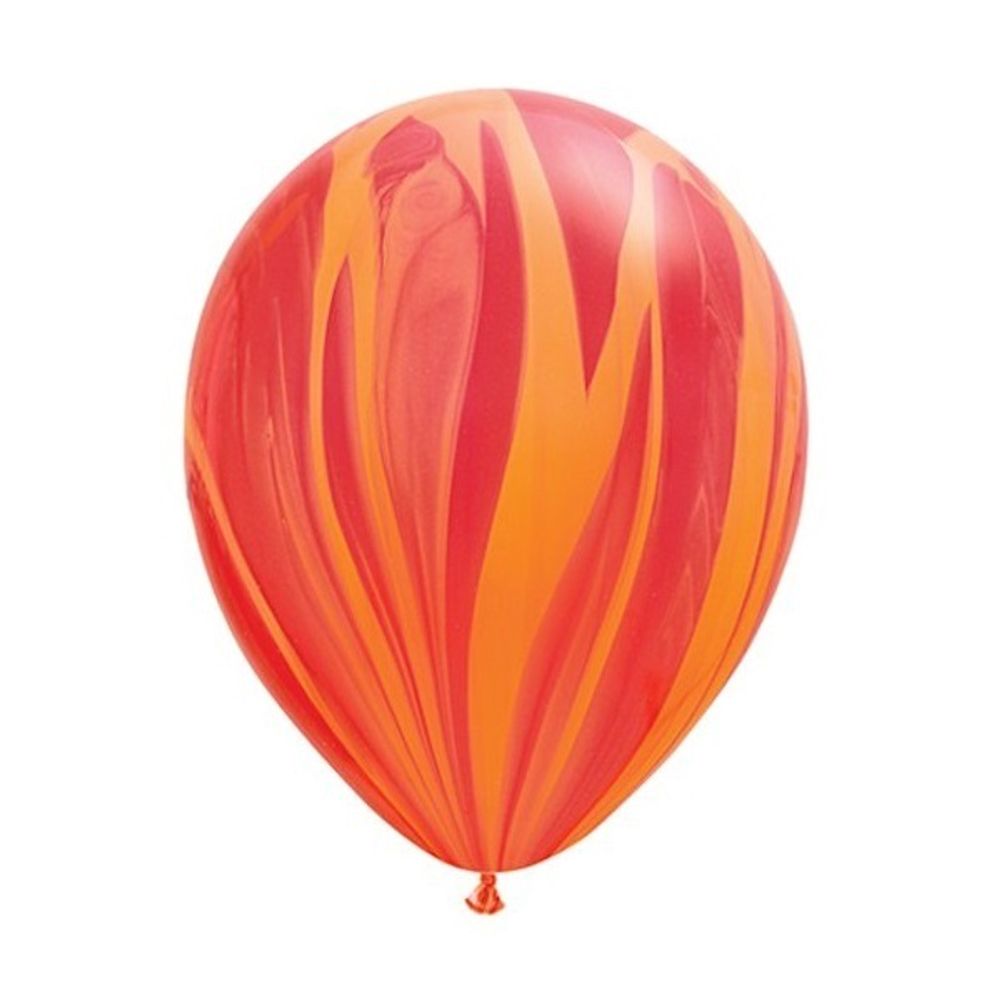 Q 11" Супер Агат Red Orange красно оранжевый 30 см.