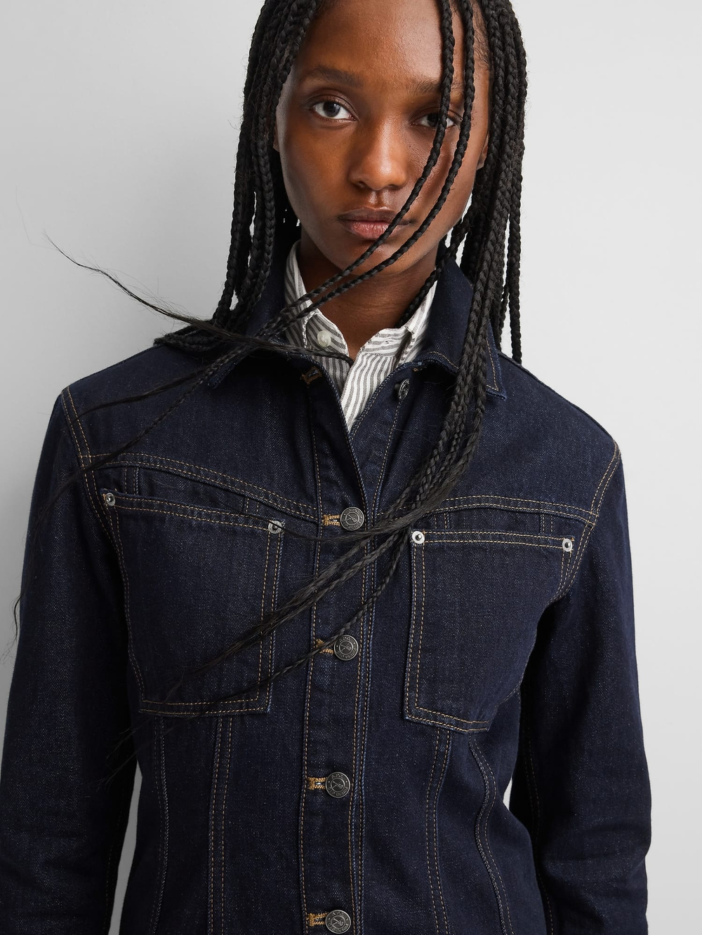 Структурированная джинсовая куртка Gap × APC - GAP