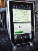 Магнитола для Toyota Land Cruiser 200 2015-2021 (без JBL) - Kuberg ZF-1807L-GE "Тесла-Стиль" монитор 13.6" на Android 13, Быстрая, Carplay, 4G SIM слот