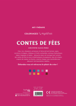 Hachette  раскраска по номерам  Coloriages mystères - Contes de fées