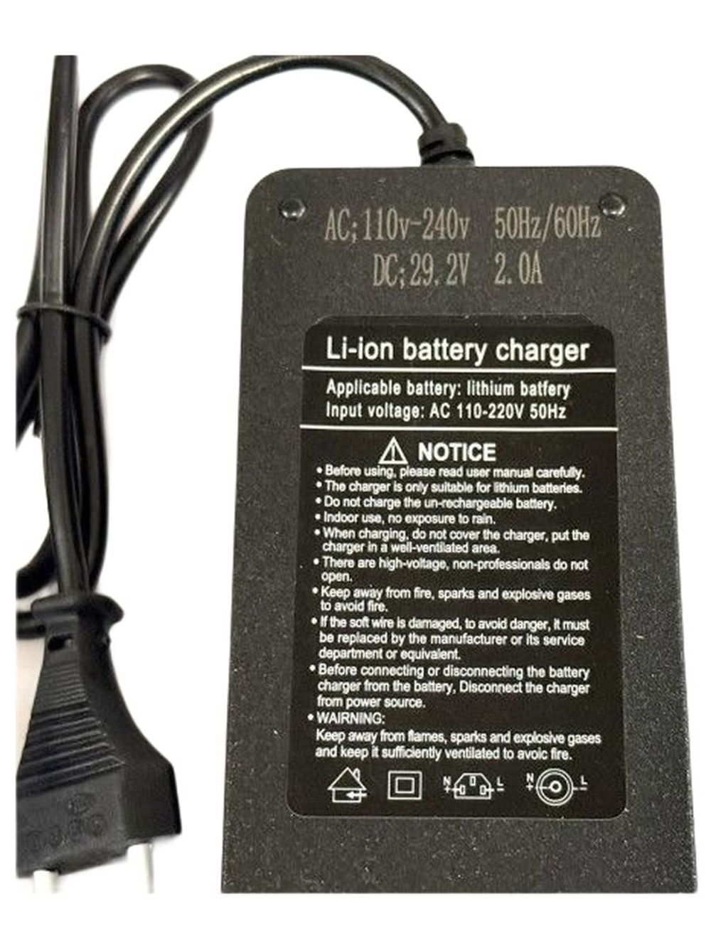 Зарядное устройство 25.6V (29.2V) 2A разъем XLR (M) для LiFePO4 аккумуляторов (с кулером) для инвалидных колясок