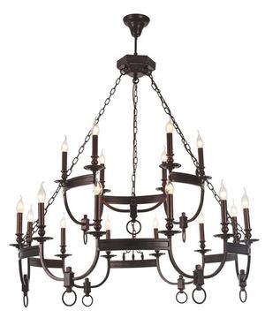 Подвесная люстра 18*E14 SUERTE BROWN SP12+6 коричневый Crystal Lux