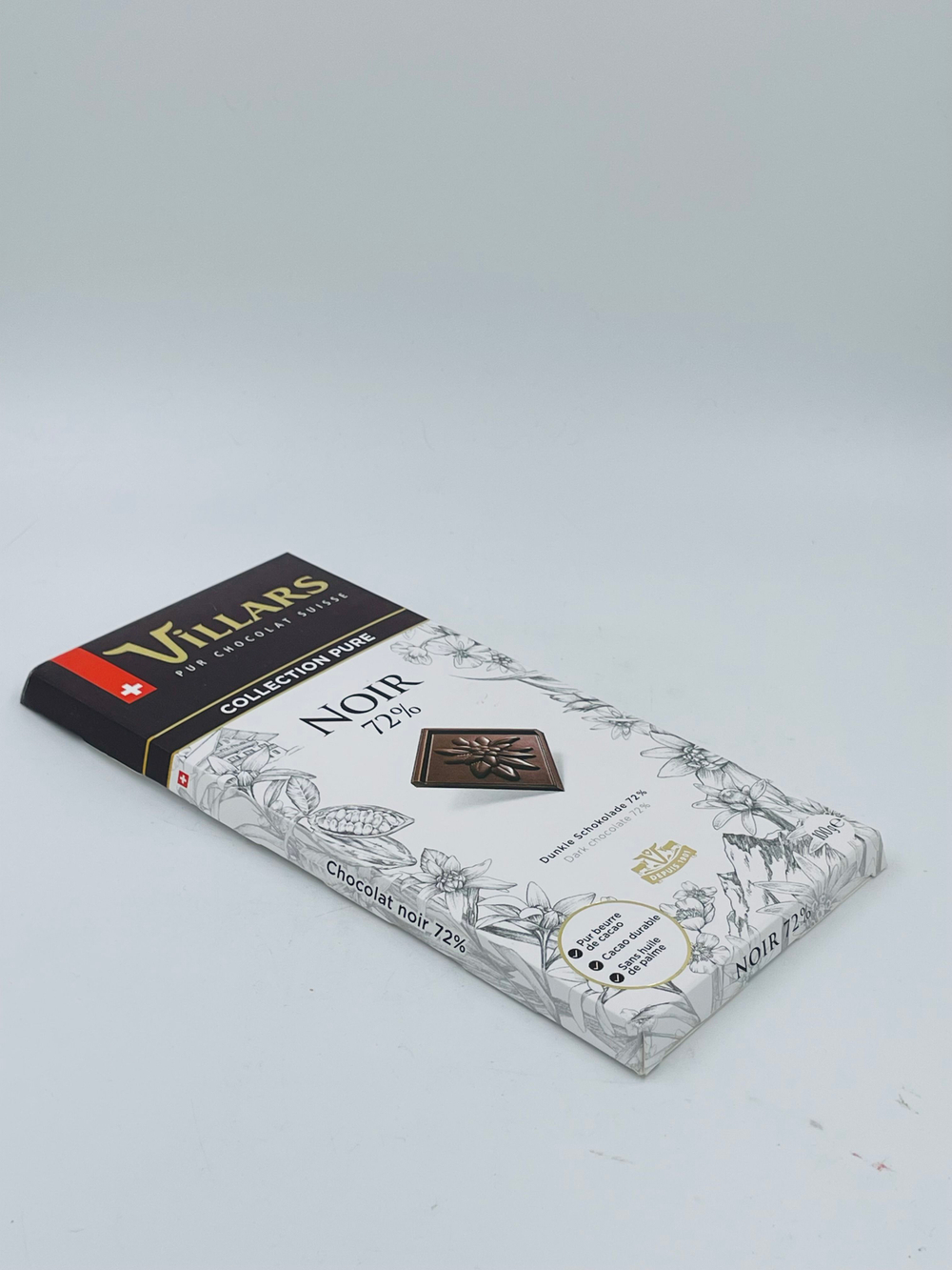VILLARS швейцарский тёмный шоколад 72% , 100 г (Швейцария)