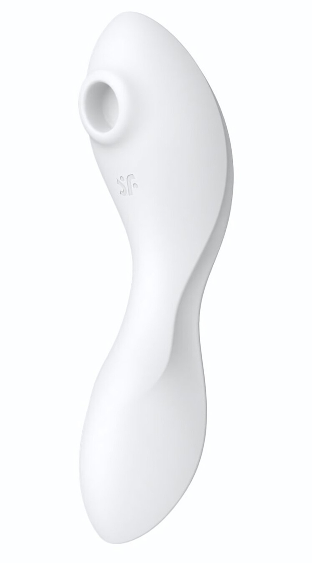 Белый вибратор 3-в-1 Curvy Trinity 5+ (Цвет: белый)