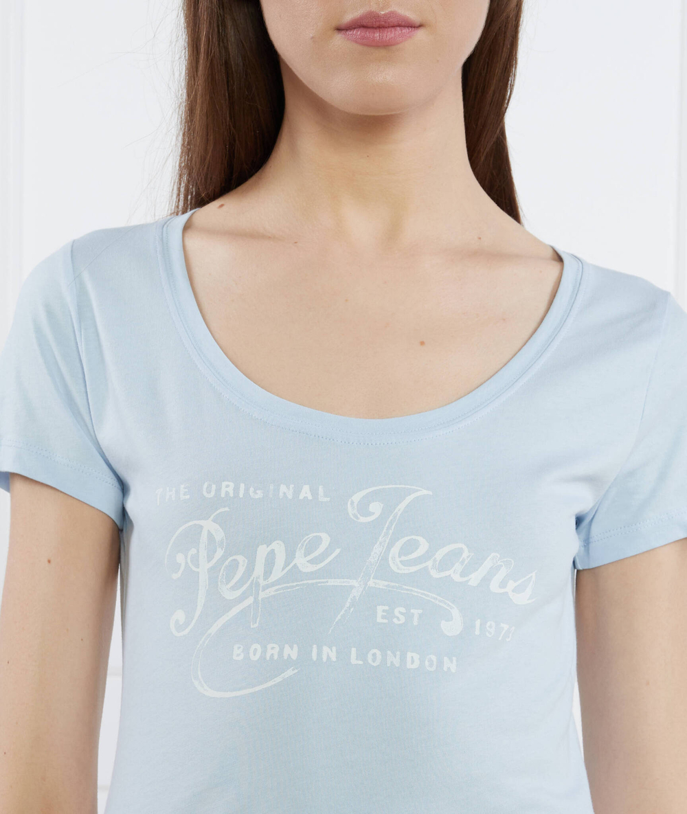 Футболка Pepe Jeans London - голубой(PL505418)