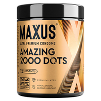 Набор презервативов с точками в металлическом кейсе Maxus 2000 Amazing Dots №15