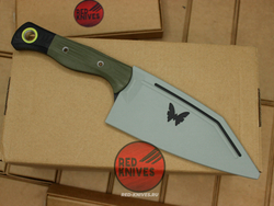 Нож Benchmade Station Knife - зеленая рукоять , клинок тефлон