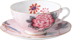 Чашка чайная с блюдцем 250мл Wedgwood Кукушка зеленая