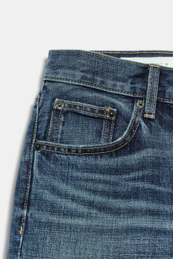 ZARA ДЖИНСЫ TRF STRAIGHT СО СРЕДНЕЙ ПОСАДКОЙ, МОРСКОЙ СИНИЙ