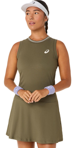 Женское теннисное платье Asics Game Dress - dark olive