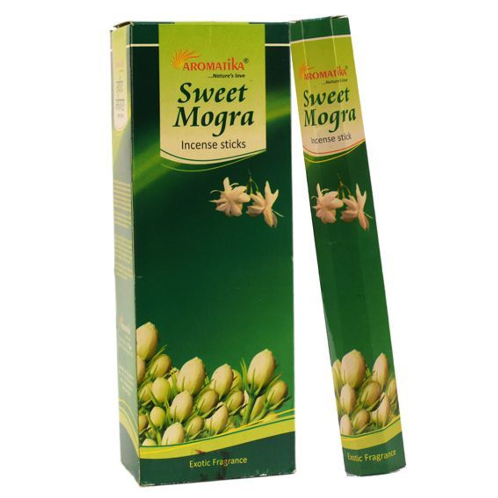 Aromatika Mogra шестигранник Благовоние Могра (оранжевый жасмин)