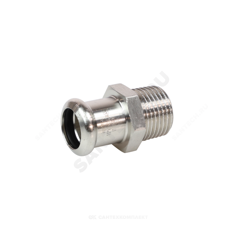 Муфта сталь нерж AISI 316L Дн 15х3/4" Ру16 пресс/НР Inoxpres RM 187304015
