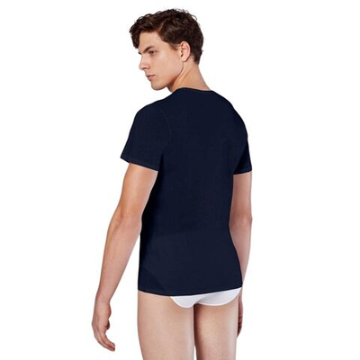 Мужская футболка с V-образным вырезом Doreanse Cotton Premium (Размер: XXL) (Цвет: темно-синий)