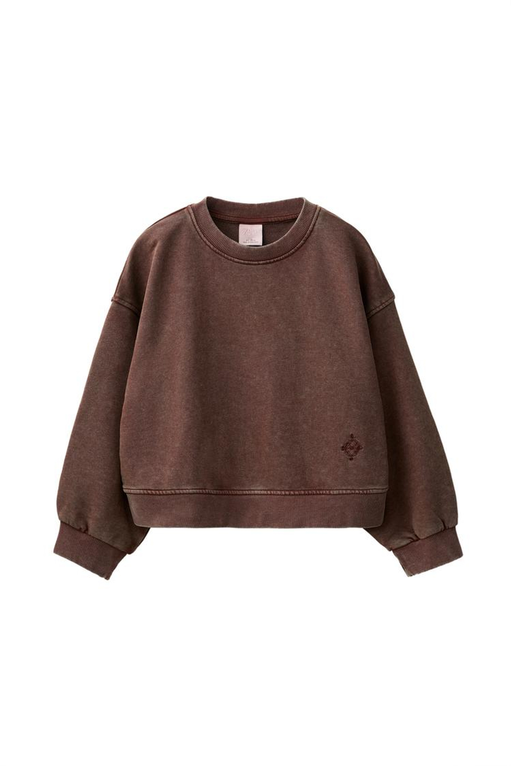 ZARA КОМПЛЕКТ ИЗ ТОЛСТОВКИ И БРЮК, КОРИЧНЕВЫЙ