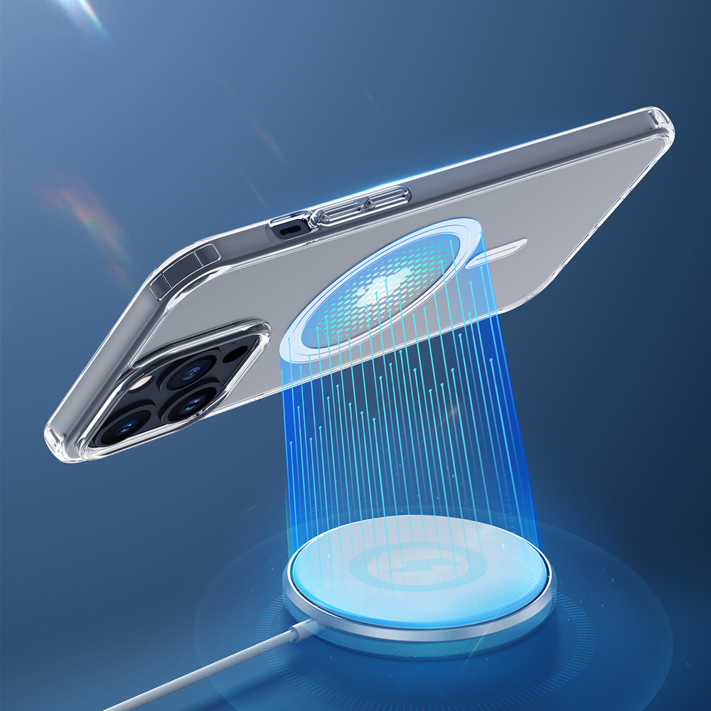 Усиленный прозрачный чехол с поддержкой MagSafe от Dux Ducis для iPhone 15 Pro, серия Clin Mag Series Case