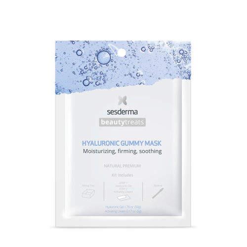 Sesderma BEAUTY TREATS DIAMOND - Набор из двух масок для лица (Двухфазная увлажняющая маска для лица "Hyaluronic gummy mask" + Тканевая маска для сияния кожи "Diamond powder mask")