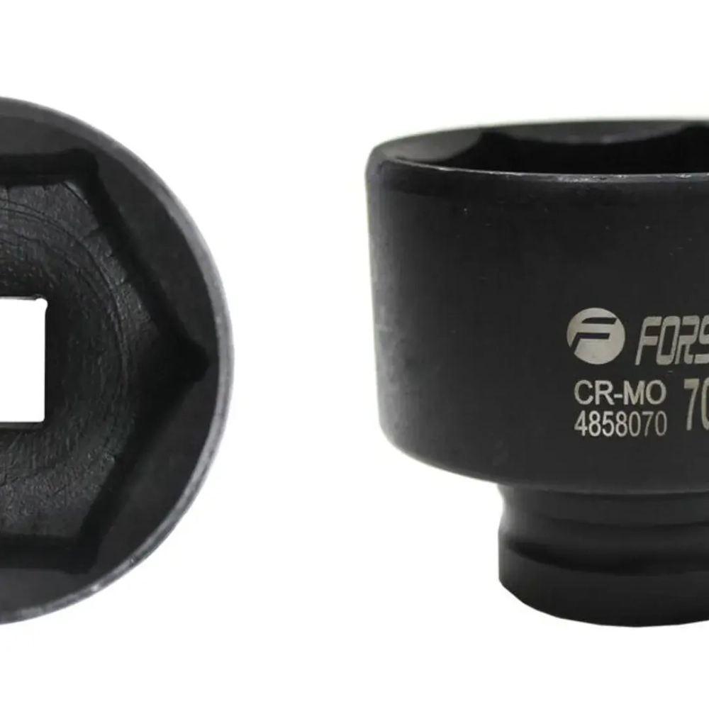 Головка ударная 1'', 70мм (6гр.) Forsage F-4858070