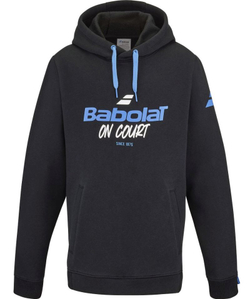 Кофта для мальчика теннисная Babolat Exercise Hood Sweat Junior - черный