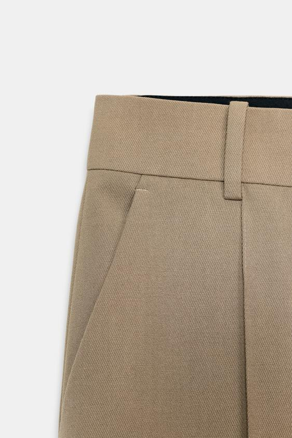 Брюки с широкими брючинами в стиле минимализм от ZW COLLECTION - ZARA