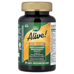 Nature's Way, Alive!® Max3 Potency, полный мультивитаминный комплекс для взрослых, с железом, 90 таблеток