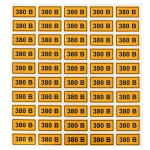 Наклейка "380В" (20x40) EKF PROxima (100.00 шт.)