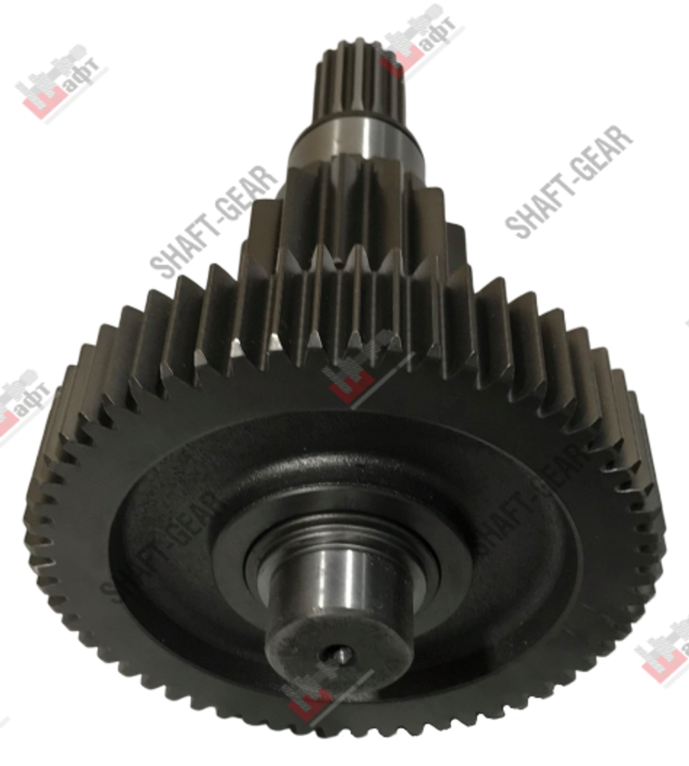12JSD200T-1707048 - Вал промежуточный демультипликатора (длинный) на КПП