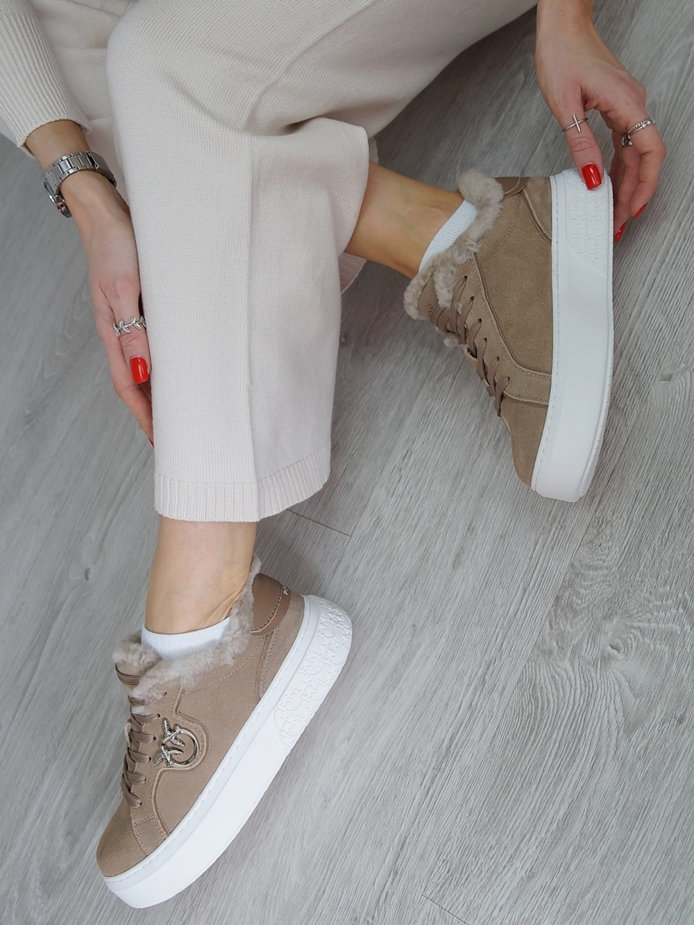 Кеды женские зимние PINKO X312-2