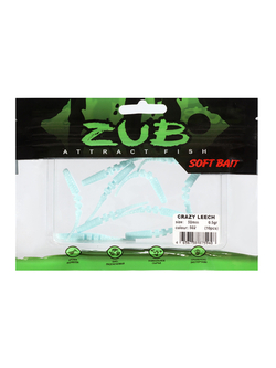 Приманка ZUB-CRAZY LEECH 50мм(2")-10шт, (цвет 502) голубой