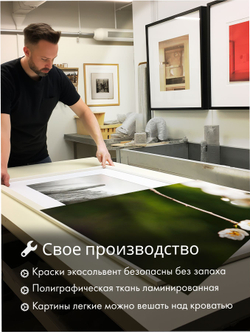 Картина Полевой букет природы модульная 50x70см 3шт.
