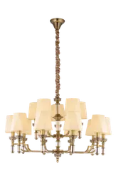 Люстра подвесная NewRgy 8679/10+5BR BRONZE, 15×40 Вт, бронзовая